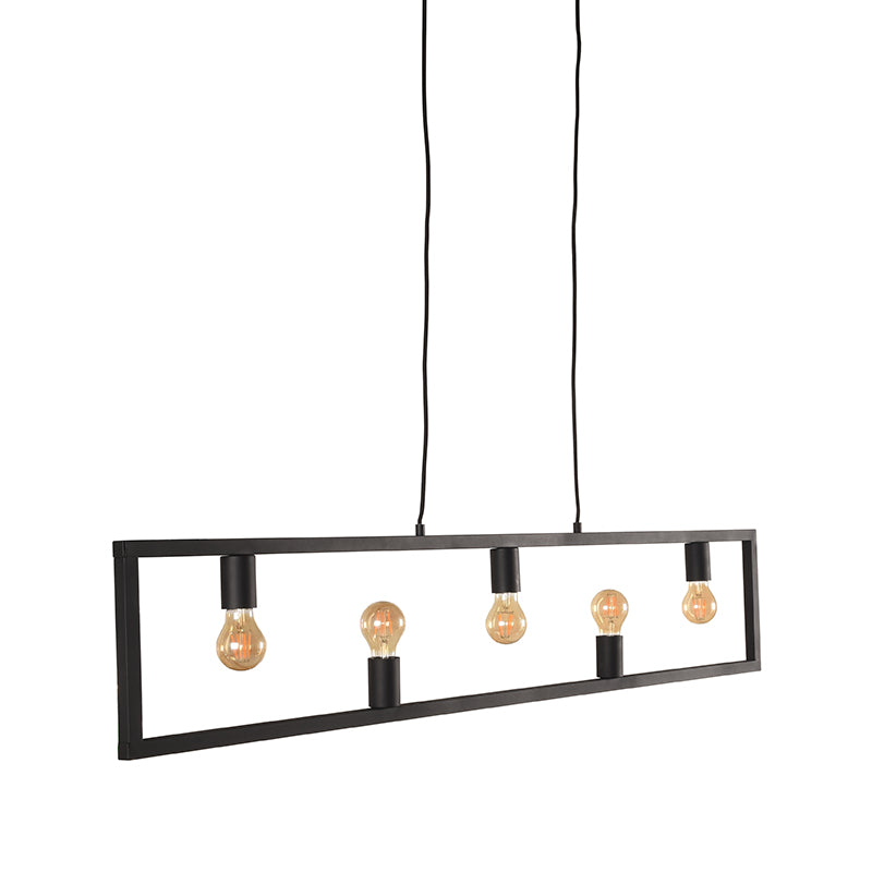 label51 hanging lamp quadrato - black - metal