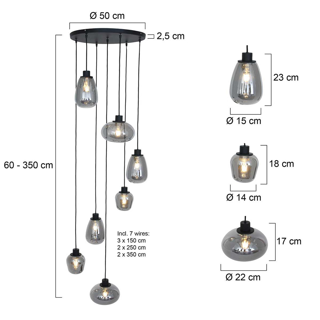 hanglamp reflexion 2679zw zwart