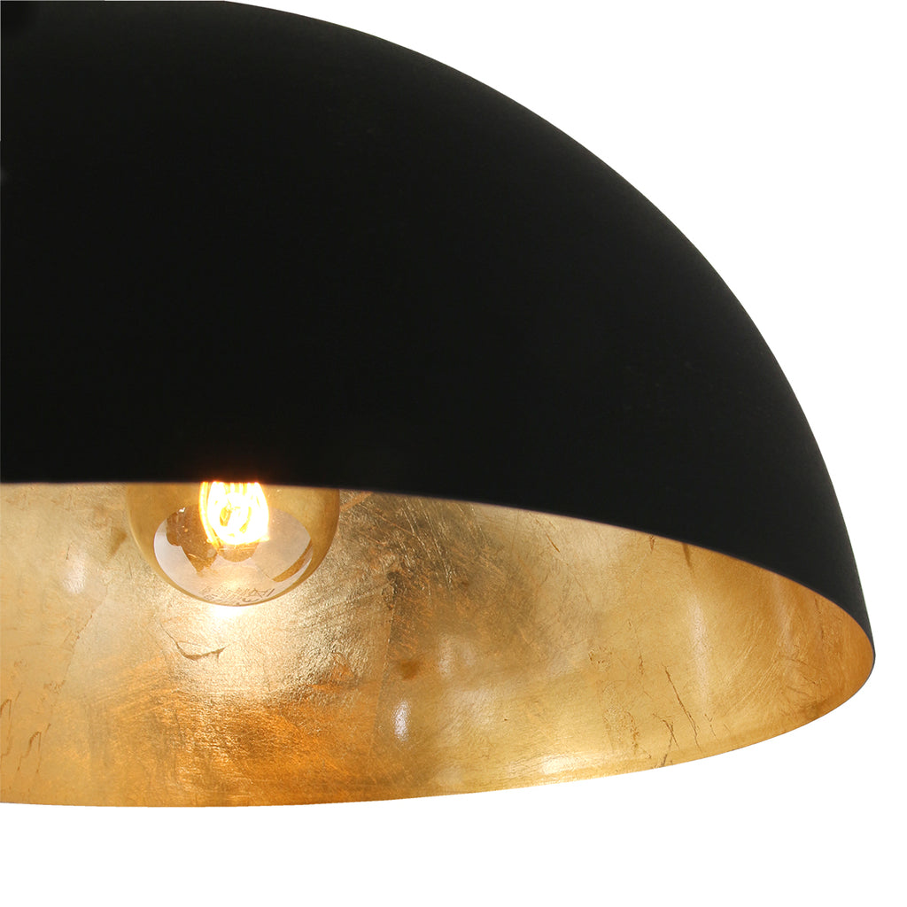 pendant lamp semicircle 2556zw black