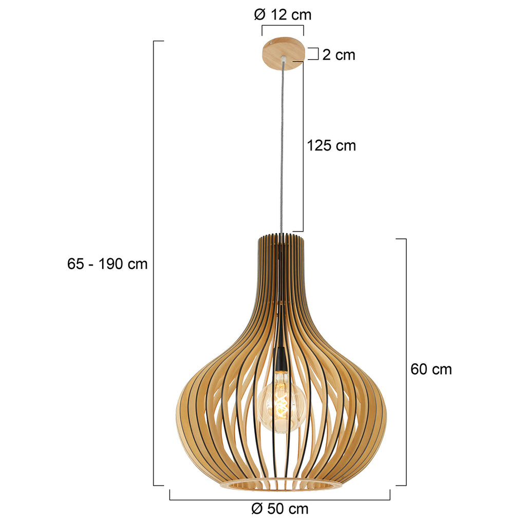 pendant lamp smukt 2697be blank wood