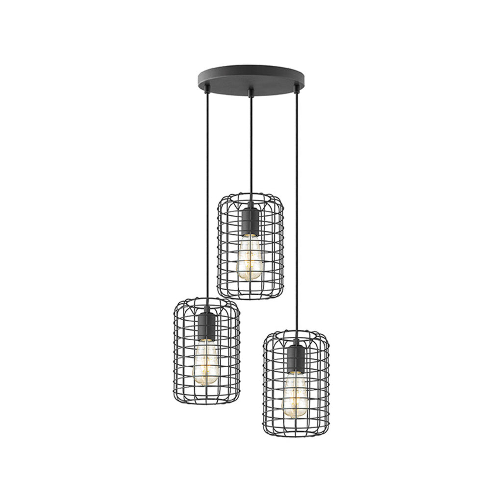 label51 pendant lamp solido - black - metal