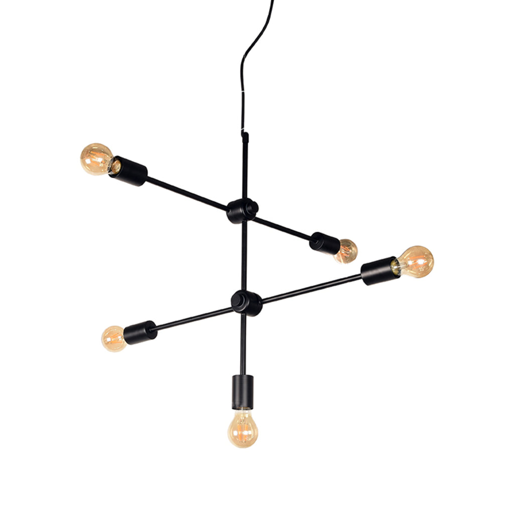 label51 hanglamp stilo - zwart - metaal