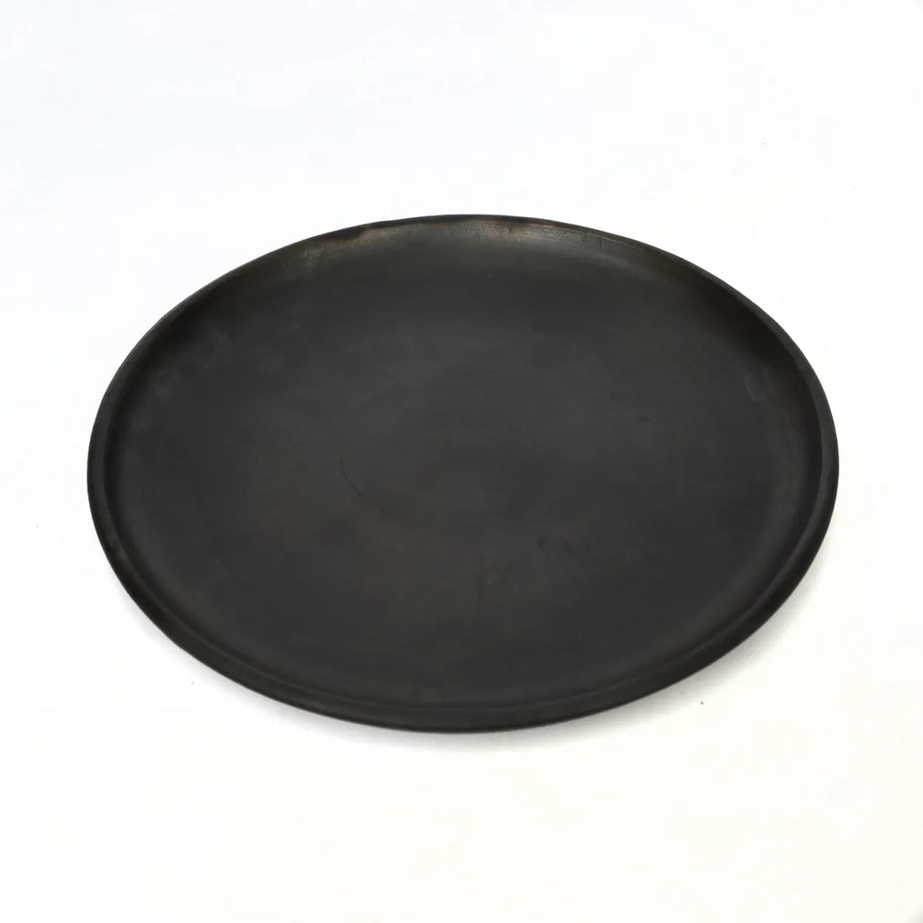 the burned classic plate - black - l