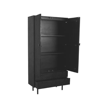 LABEL51 Cotia storage cabinet - Black - Mango wood