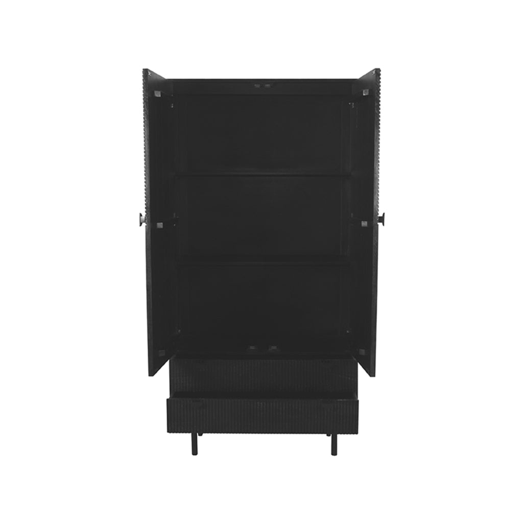 label51 cotia storage cabinet - black - mango wood