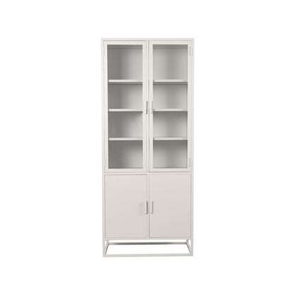 LABEL51 Display cabinet Level - White - Metal - 80x40x190 cm