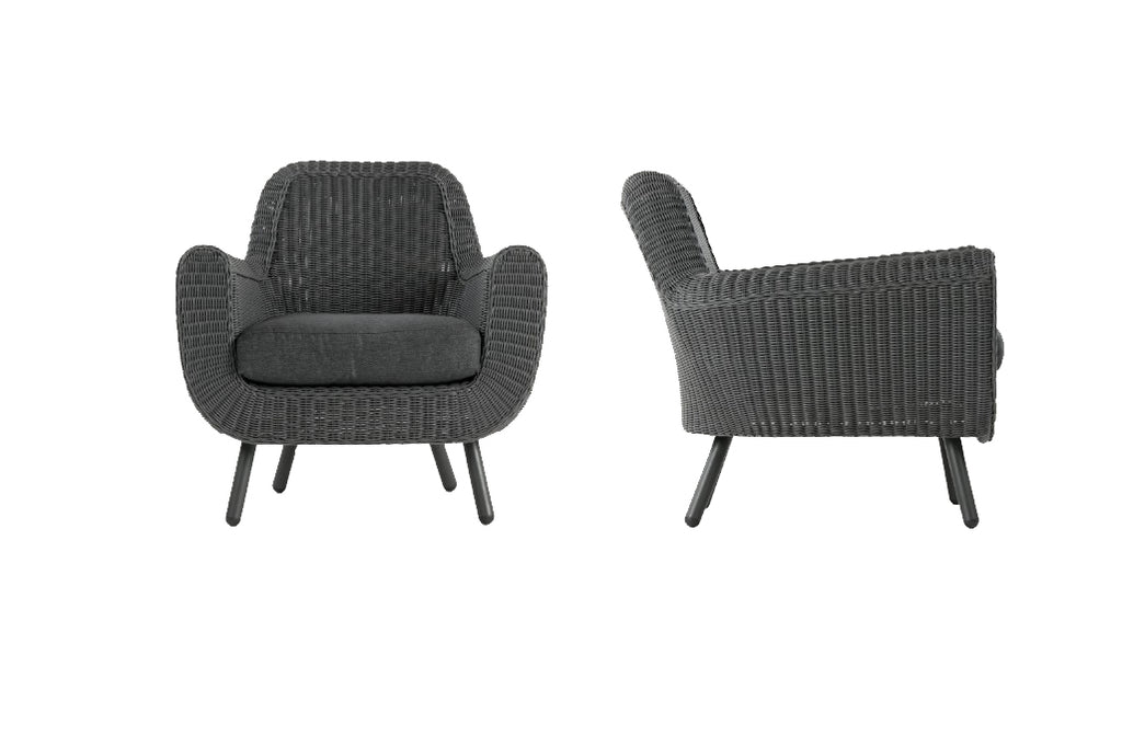 jonah armchair (000314) - steel dark gray