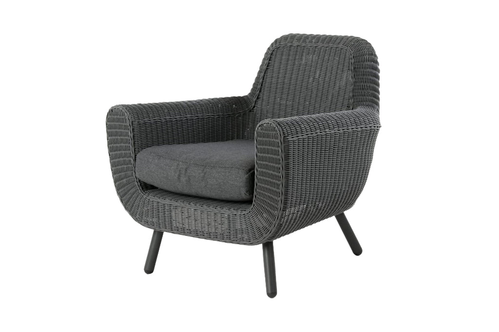 jonah armchair (000314)  -  steel dark grey