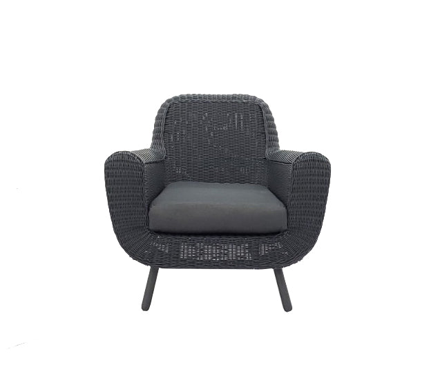 jonah armchair (000314)  -  steel dark grey