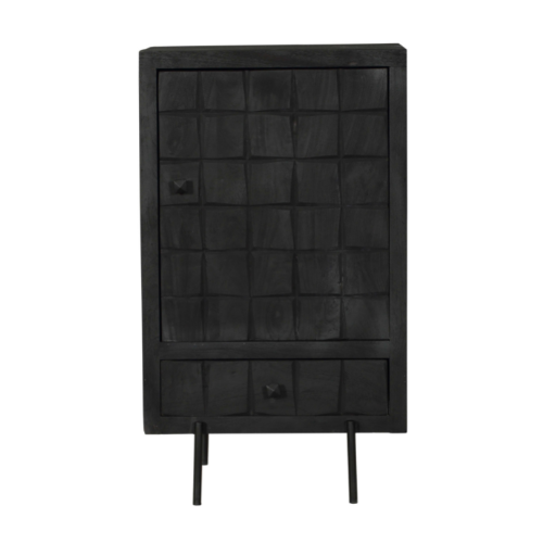 cabinet cupboard brandy black | 1 door 1 drawer