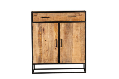 Cabinet cupboard Denver | Mango wood and steel | 100 cm