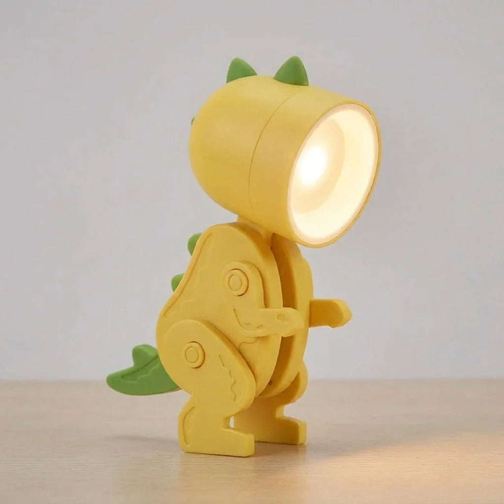kinderbureaulamp opvouwbaar met klem dinosaurus