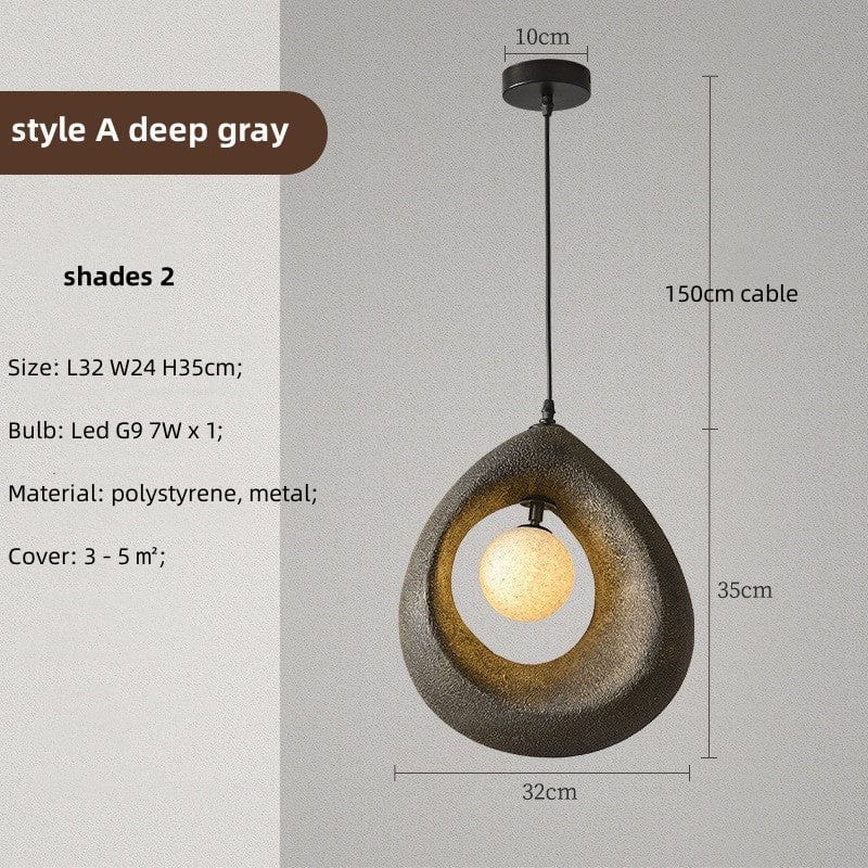 elegante ronde wabi sabi hanglamp voor een warm en sfeervol interieur