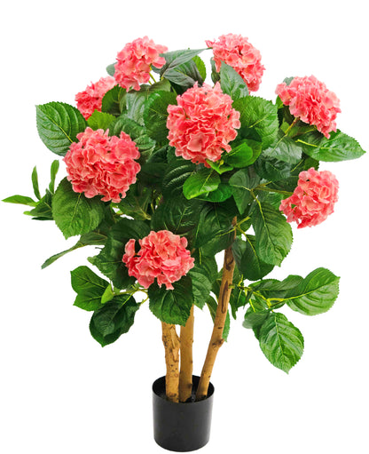Kunstplant Hortensia 85 cm roze