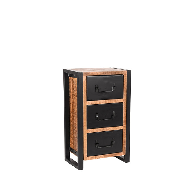 label51 chest of drawers brussels - raw - mango wood - 75 cm