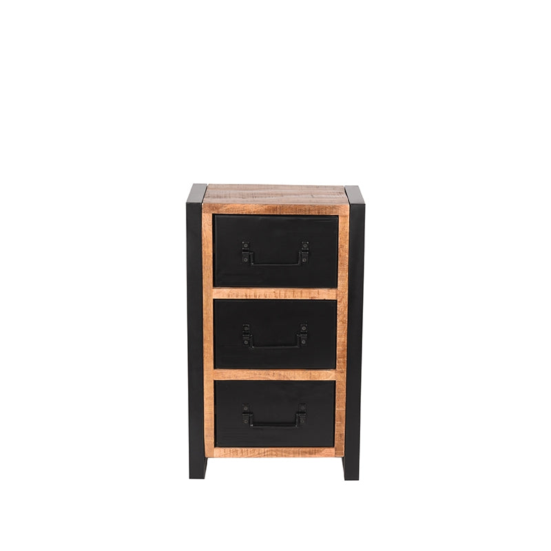 label51 chest of drawers brussels - raw - mango wood - 75 cm