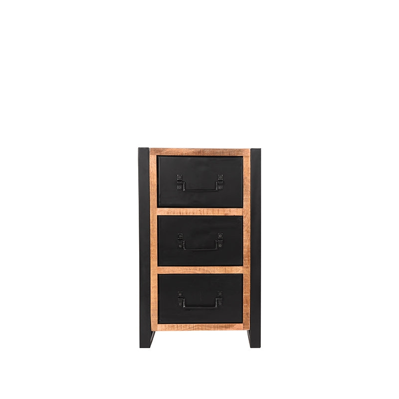 label51 chest of drawers brussels - raw - mango wood - 75 cm