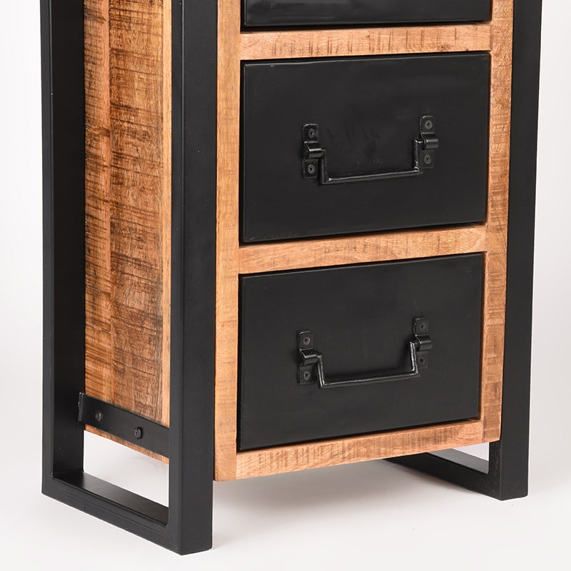 label51 chest of drawers brussels - raw - mango wood - 75 cm