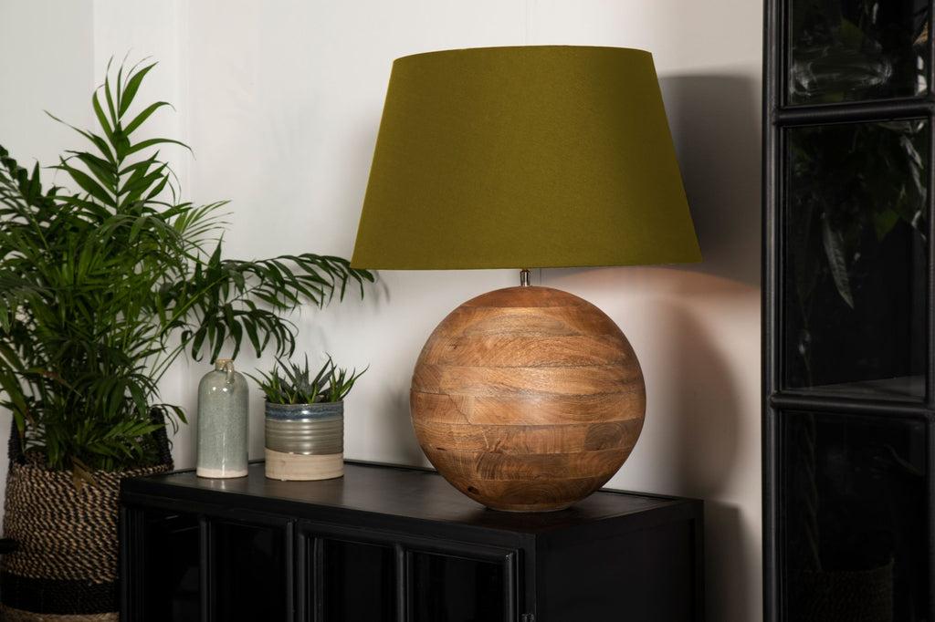 lampshade extra large tapered - ø52 cm - olive green