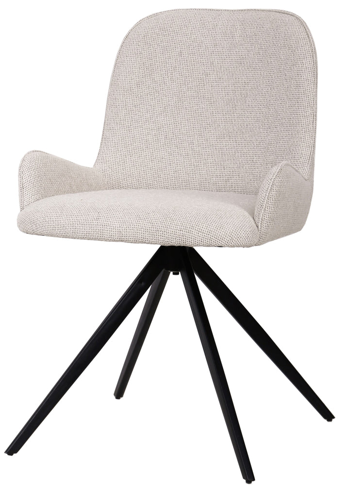 leander cream dining chair