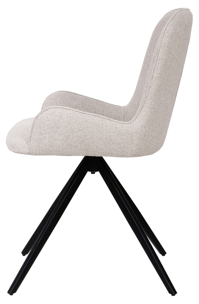 leander cream dining chair