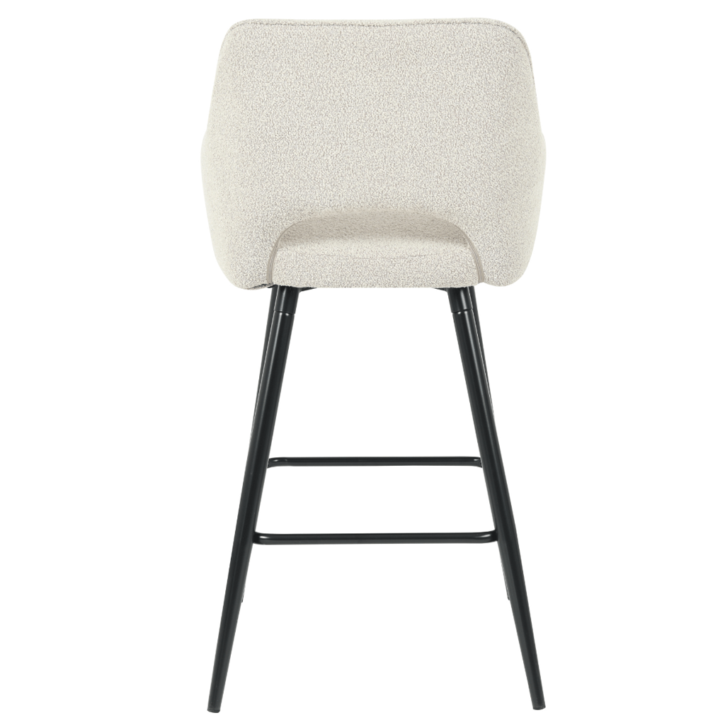 lenon bar stool 67 cm bouclé beige