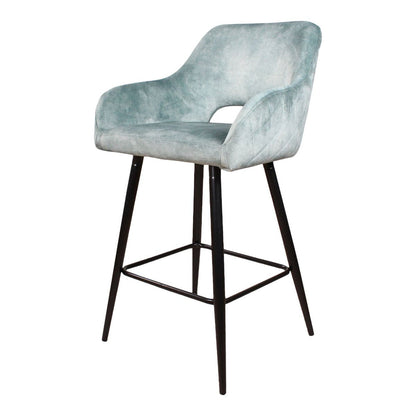 Lenon barstool velvet blue