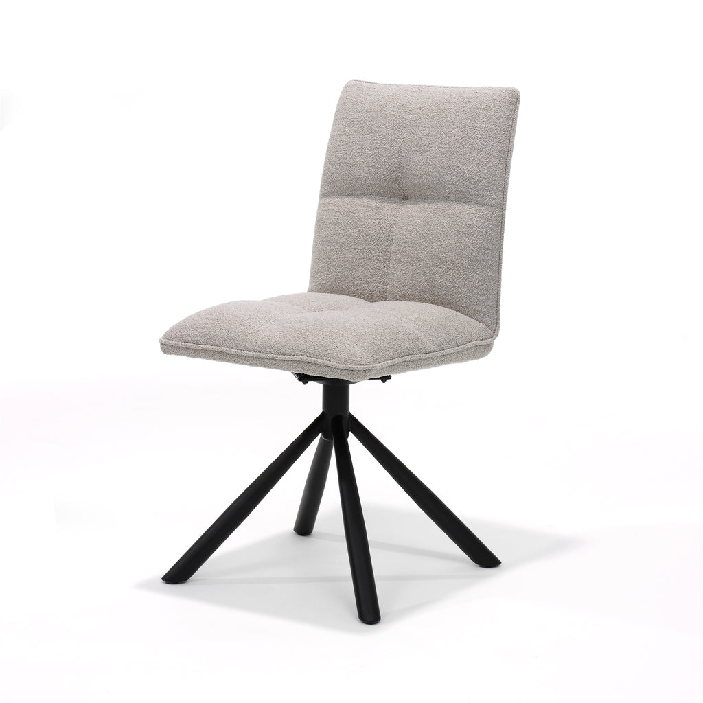 leon chair mt2-fabric alpine natural #01, swivel base 180