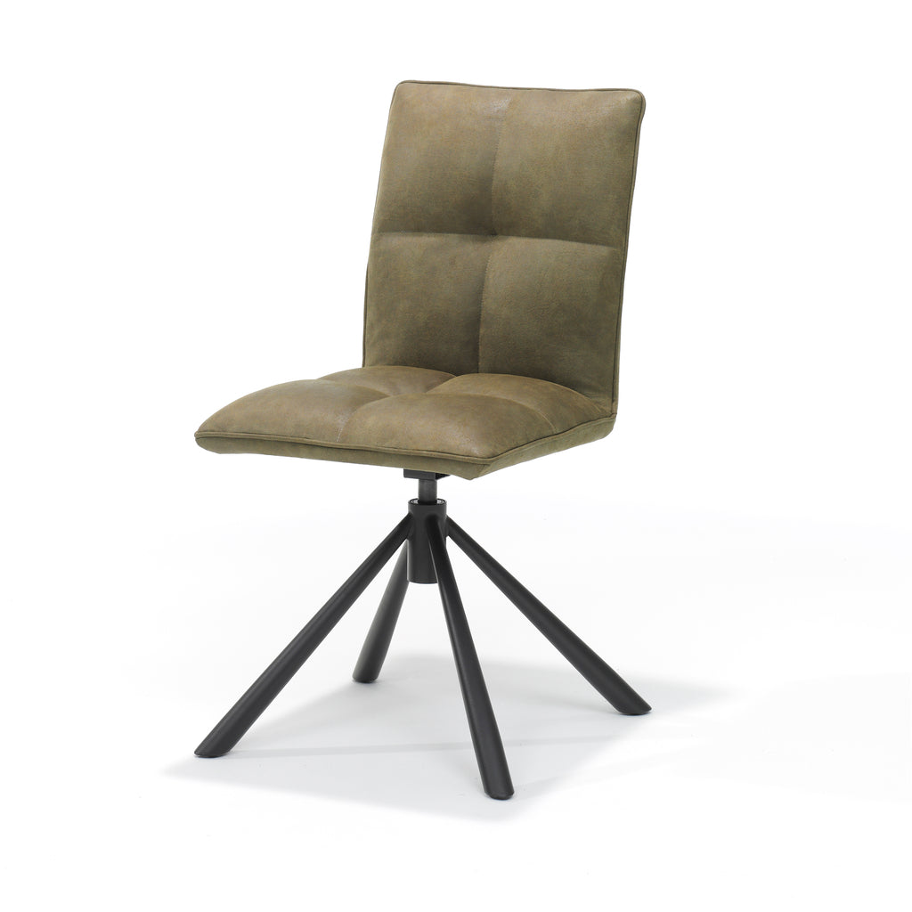 leon chair t2 - bull micro leather mos #59, swivel base 360