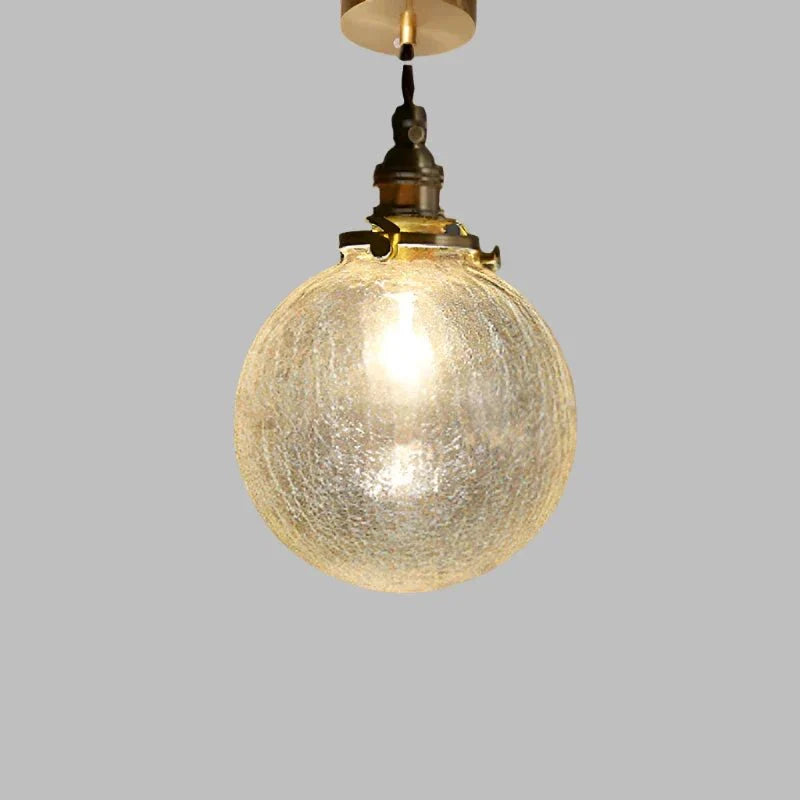 elegante glazen hanglamp met sprankelende kristallen