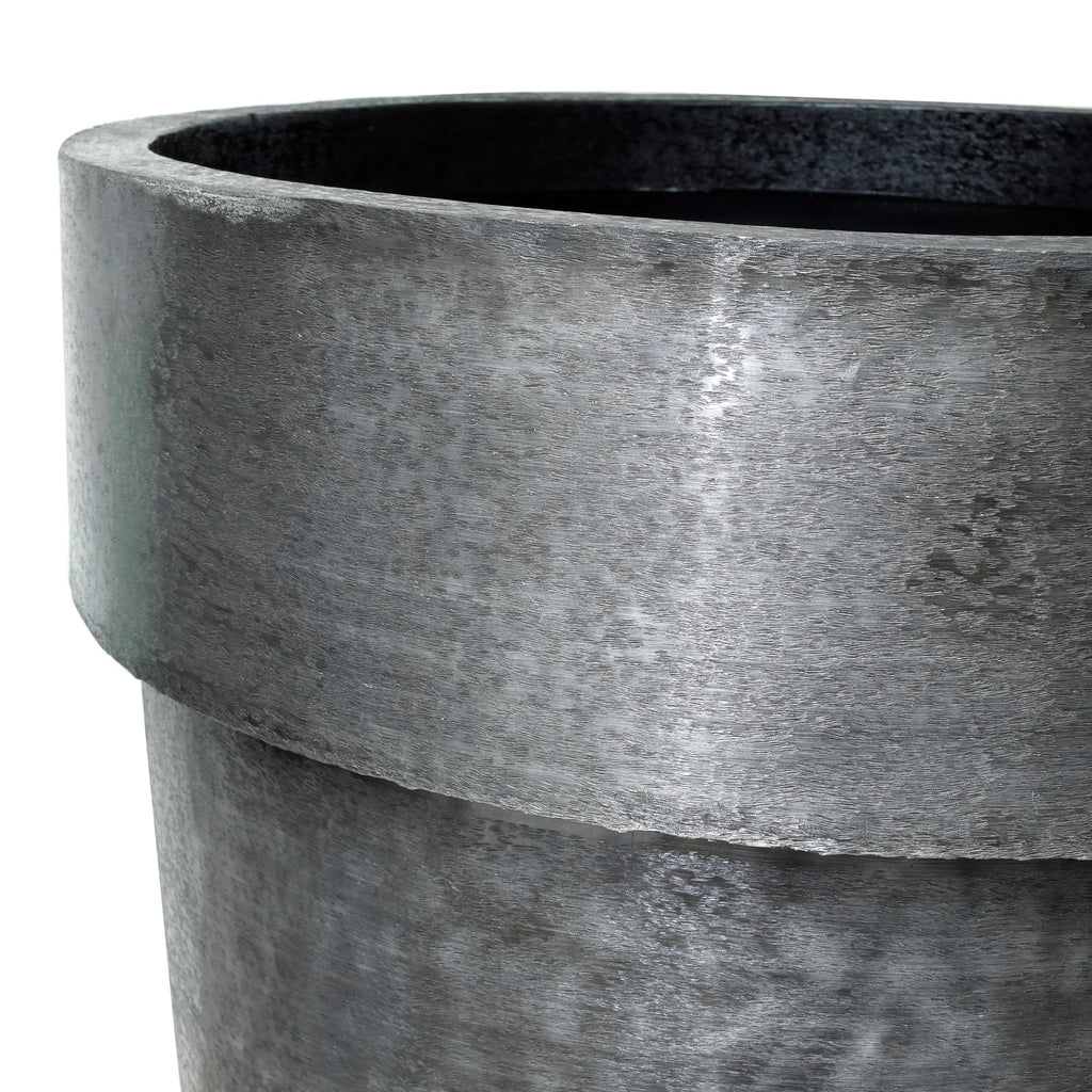 lovay black brushed aluminum plate pot round sv3