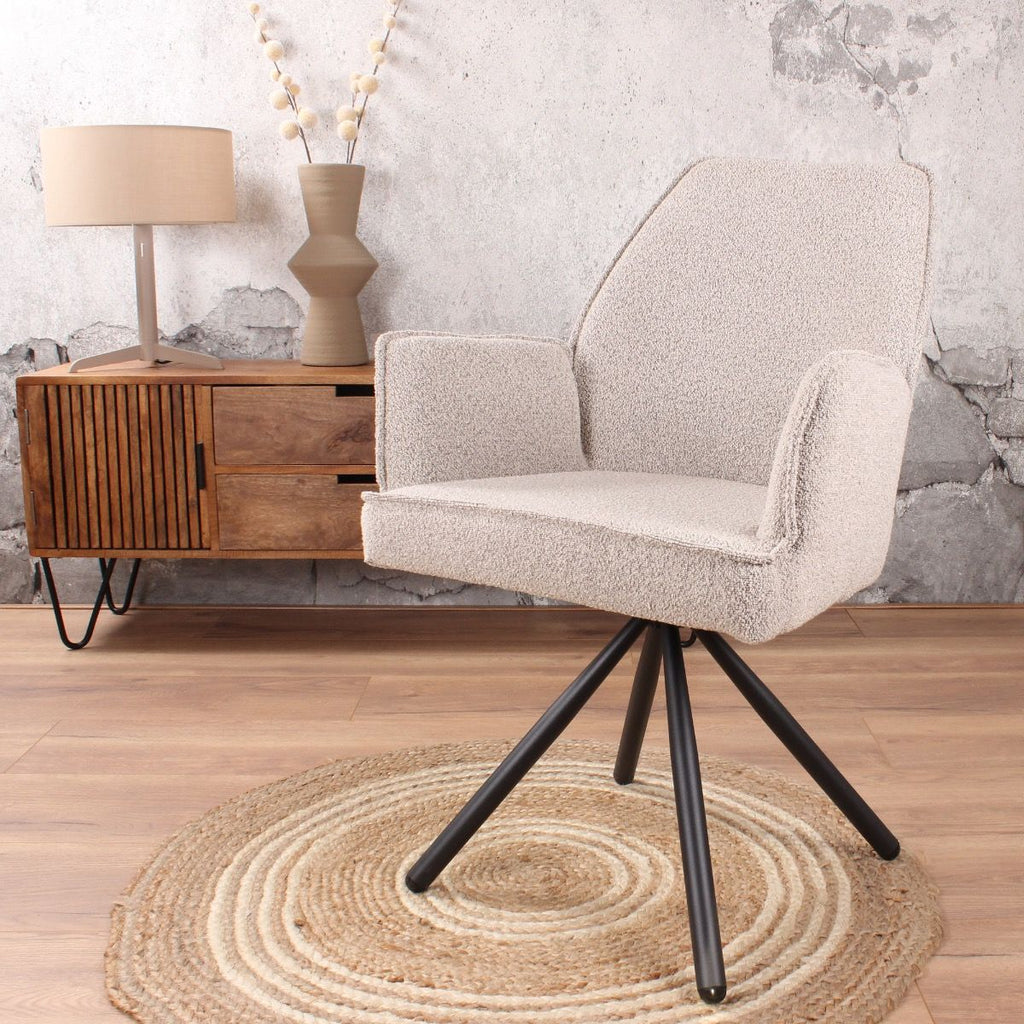 lucio armchair bouclé beige