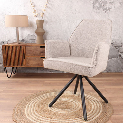 Lucio armchair bouclé beige