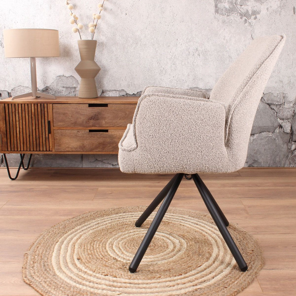 lucio armchair bouclé beige