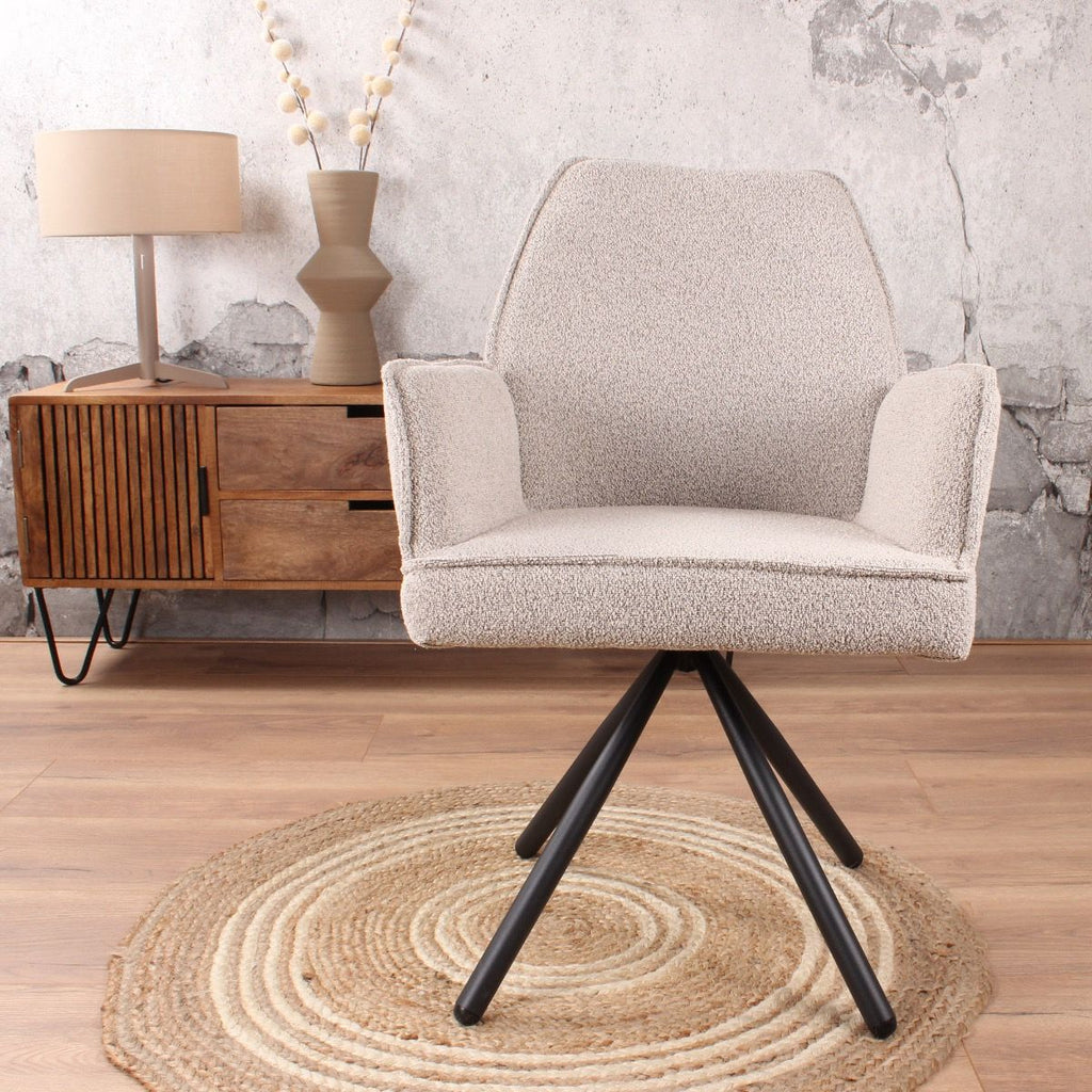 lucio armchair bouclé beige