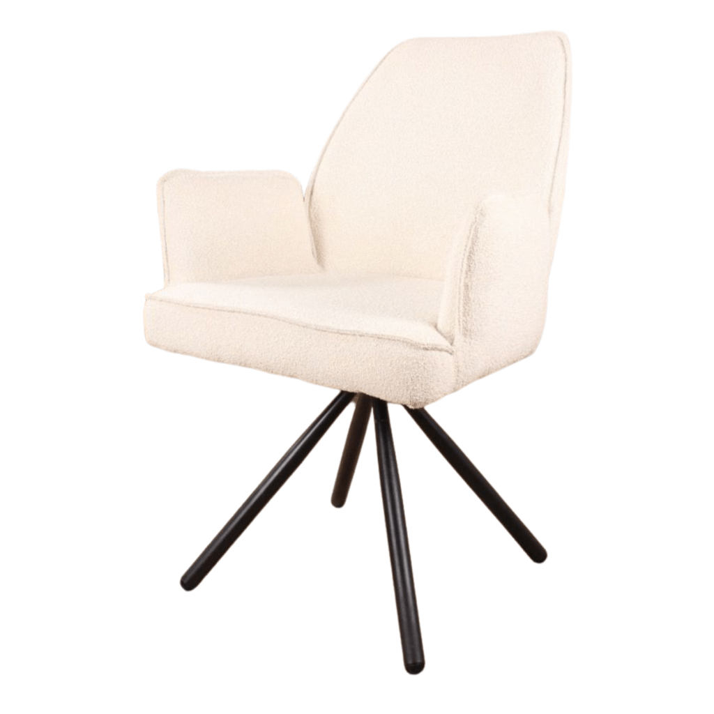 lucio armchair bouclé white