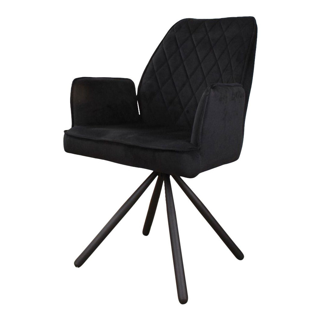 lucio armchair velvet black