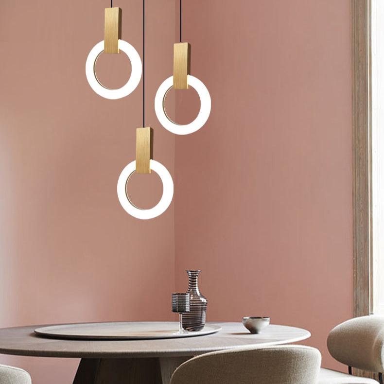 elegante nordic ring led hanglamp voor een moderne sfeer