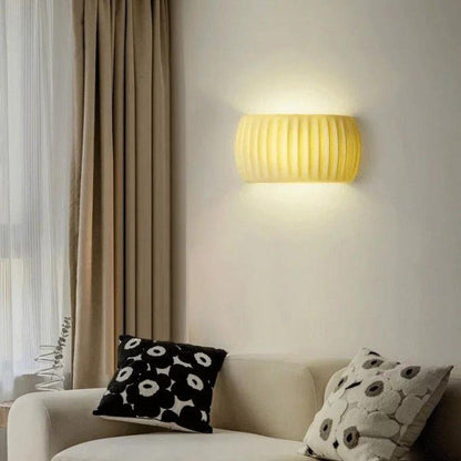 Elegante Art Deco Ribbelwandlamp in Moderne Stijl