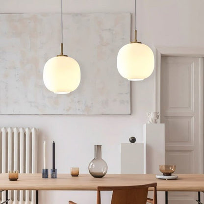 Stijlvolle Scandinavische Opaalglas Radihous Hanglamp voor een eigentijdse uitstraling