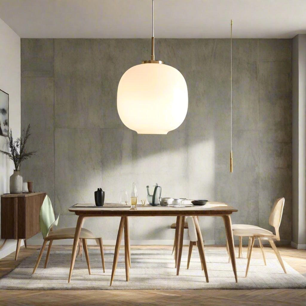 stijlvolle scandinavische opaalglas radihous hanglamp voor een eigentijdse uitstraling