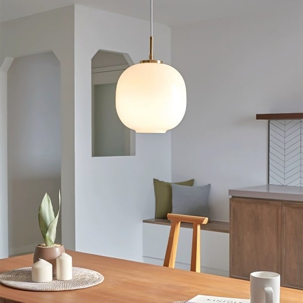 stijlvolle scandinavische opaalglas radihous hanglamp voor een eigentijdse uitstraling