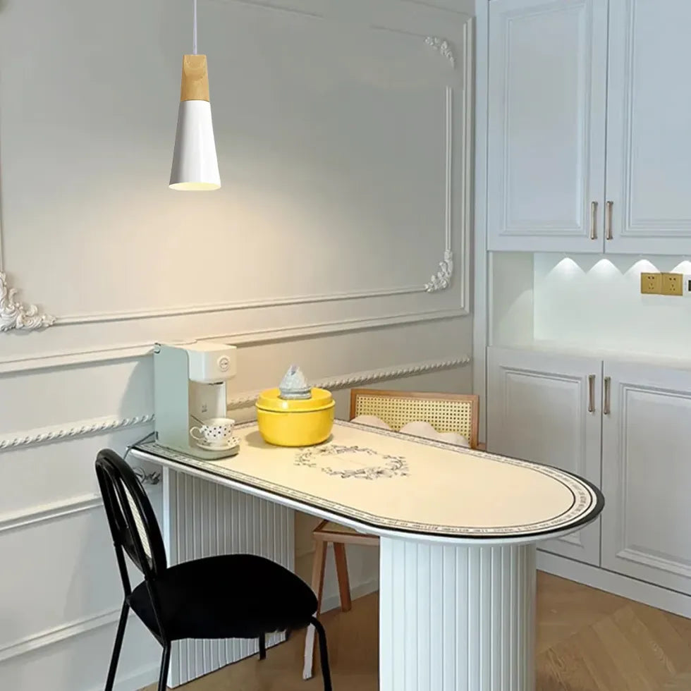 plafondlamp metaal en hout met e27 fitting