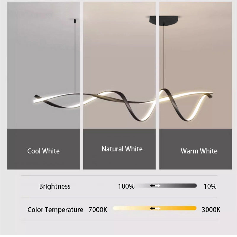 stijlvolle en creatieve zwarte moderne led kroonluchters