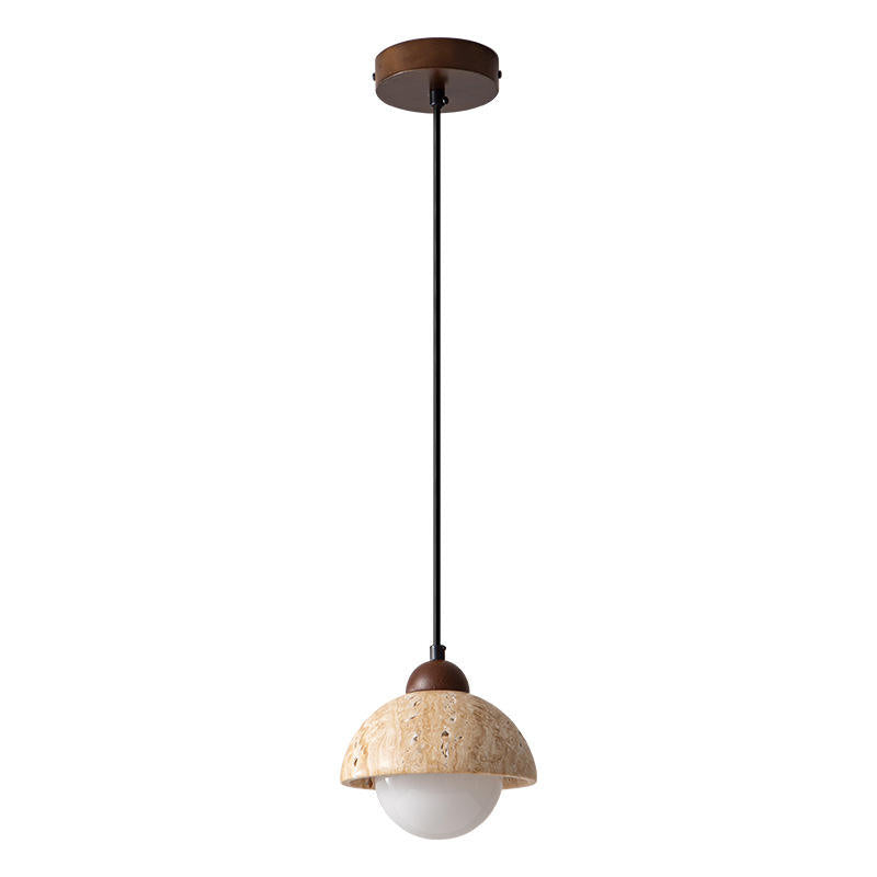 elegante hanglamp van natuurlijk marmer