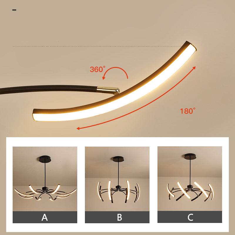 elegante luster plafondlamp voor een stijlvolle verlichting