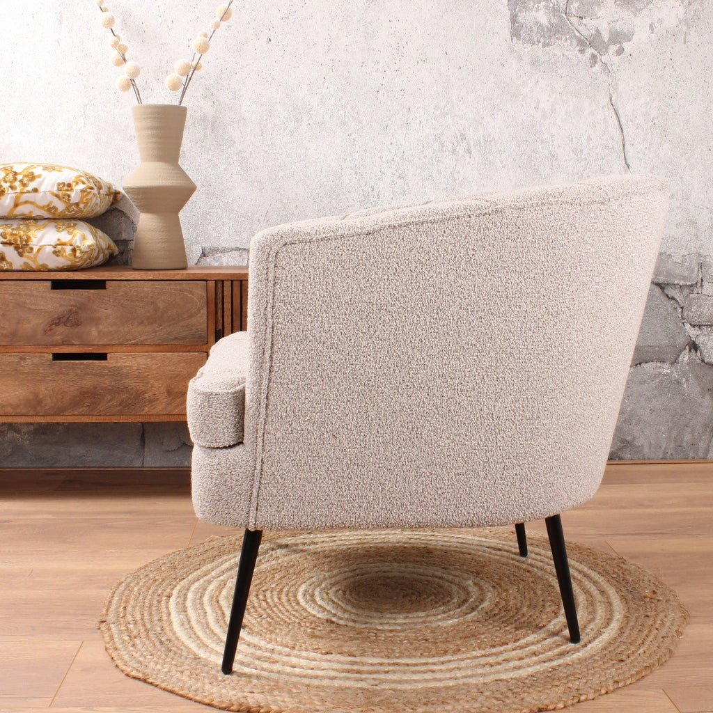 norah armchair bouclé beige