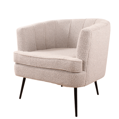 Norah armchair bouclé beige