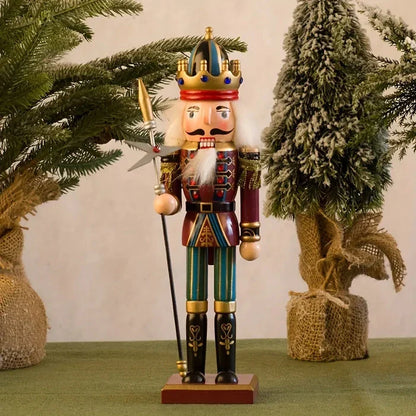 Kerstdecoratie met traditioneel notenkrakerbeeldje