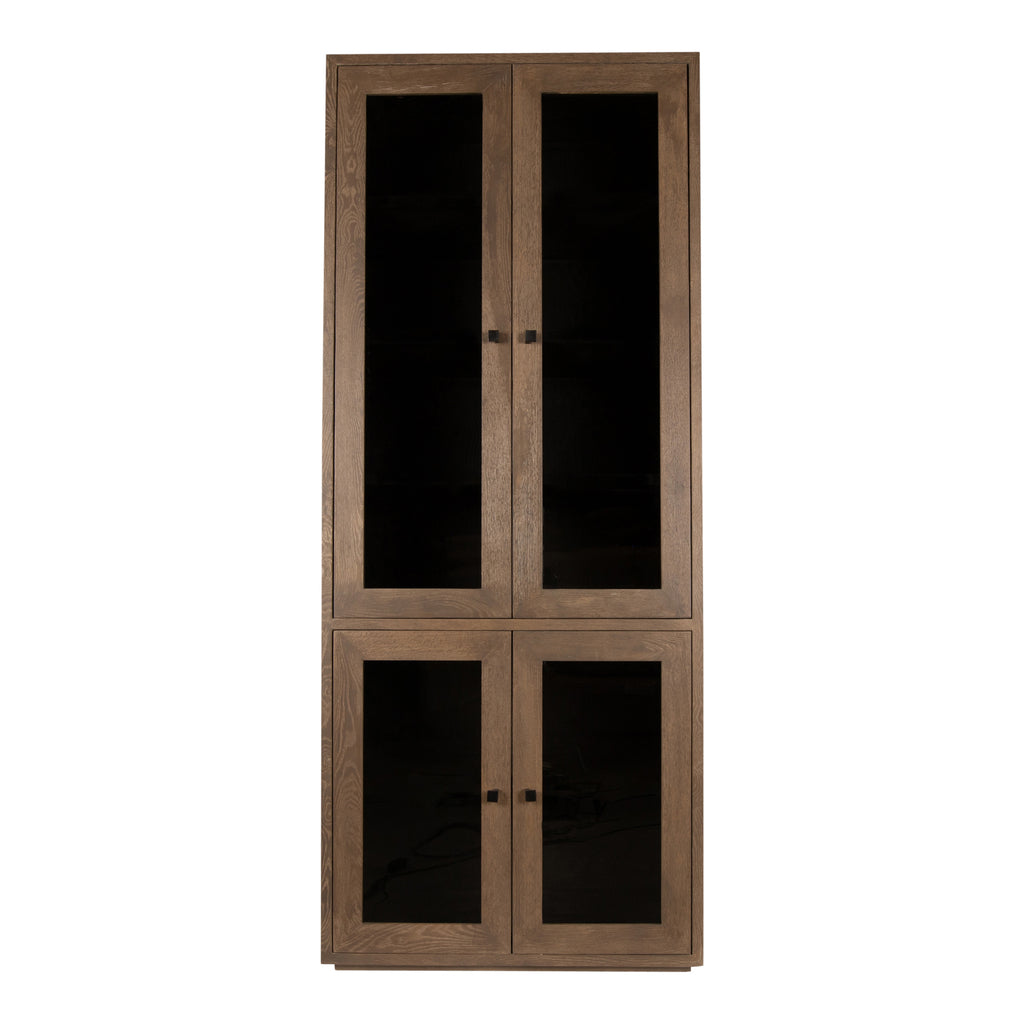 oak cabinet armarium 4 doors grey